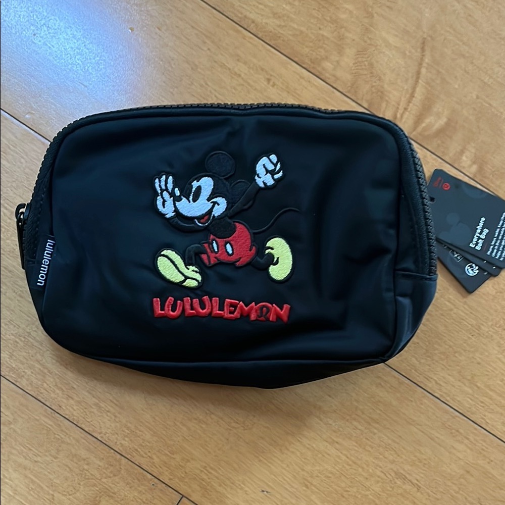 lululemon athletica Black Mickey Mouse everywhere belt bag